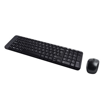 罗技（Logitech）MK220  无线键鼠套装 办公键鼠套装 多媒体键鼠套装 带无线2.4G接收器  团购福利优选黑色