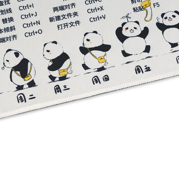 镭拓（Rantopad）H1+ 办公快捷键鼠标垫小号 上班状态