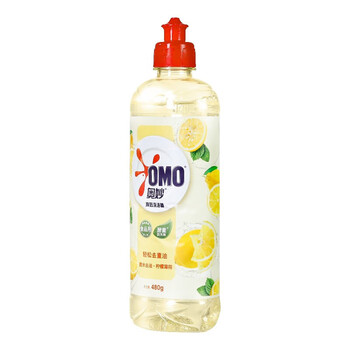 奥妙（OMO）洗洁精 柠檬去油480G×12瓶  果蔬餐具净高效去油 柠檬薄荷