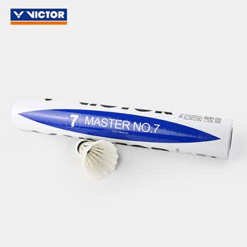 威克多（VICTOR）自营旗舰店羽毛球鹅毛球耐打稳定 比赛训练球MS7 大师7号 12只装
