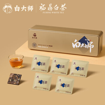 白大师刚柔并济2018年寿眉饼干茶240g(120g*2盒) 甄选福鼎老白茶