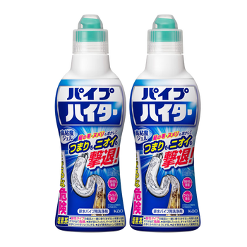 花王（KAO）管道疏通剂强力溶解500g*2 下水道疏通剂厨房地漏防堵除臭神器