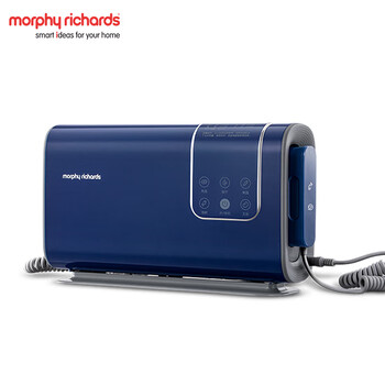 摩飞电器（Morphyrichards）双仓果蔬清洗机 65°热风烘干 99.99%杀菌消毒 荤素分类净化机 家用蔬果去农残神器 MR2061 轻奢蓝