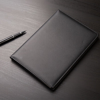 得力（deli） 3162 记事本 高级记事本 记事本工作笔记本子  黑/25K*96页 单本