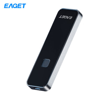 忆捷（EAGET）2T Type-c USB 3.2 移动固态硬盘（PSSD）FM2 指纹识别 SM4国密算法  防震耐用安全防护