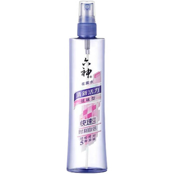 六神清新活力花露水祛味型180ml清凉止痒防蚊虫叮咬液水+手帕纸巾2包