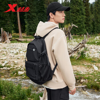 特步小巢背包双肩包大容量旅行防水登山出行初高中学生书包户外轻便