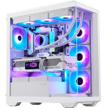 鑫谷（segotep）无界1（白色）无立柱海景房机箱 ATX270°广角玻璃侧透 360水冷游戏电脑主机箱 支持4090显卡