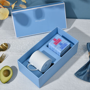 WedgwoodWEDGWOOD威基伍德几何马克杯+随身包茶罐套盒