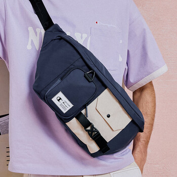 Champion冠军多口袋斜挎包秋季新款休闲运动包男女单肩包胸包美式