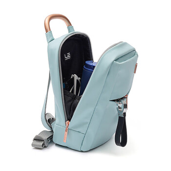 乐上（LEXON）双肩包女百搭时尚休闲学院风旅行通勤简约迷你小书包浅蓝色送女友