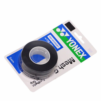 YONEX尤尼克斯羽毛球手胶网羽通用网格防滑吸汗带AC138-3EX黑色3条装