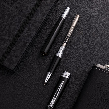 高仕(CROSS）收藏礼物宝珠笔 BAILY佰利系列金属笔杆商务办公签名笔礼品笔 黑色AT0455-7
