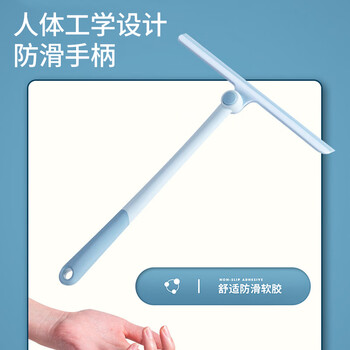 柏图佳擦玻璃神器高层窗外擦窗器玻璃刮镜子台面双面玻璃刮水器白蓝随机