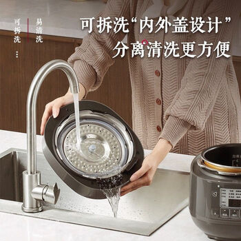 松下（Panasonic）电压力煲家用智能2L高压锅多功能迷你压力锅1-3人压力煲