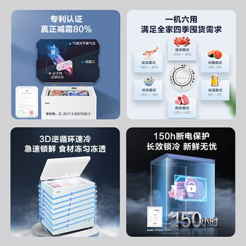 海尔（Haier）200升海尔冰柜家用小冰柜小型小冰箱小型冷柜京东自营家电BC/BD-200GHDT家电