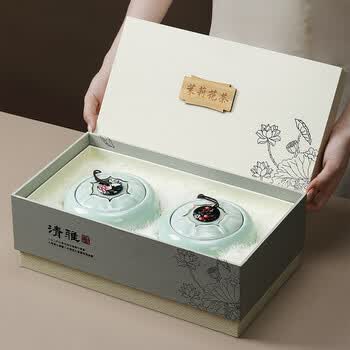七春茉莉花茶飘雪茶叶礼盒自己喝茉莉绿茶父亲节送长辈节日礼品250g