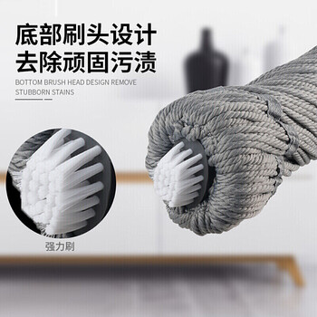 茶花 拖把免手洗墩布旋转吸水拧水懒人拖把拖地神器*