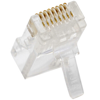 礼嘉 LJ-58100 工程级非屏蔽网线水晶头 电脑宽带超五类RJ45网络水晶头100个/包 8P8C纯铜镀金 CAT5e线缆接头 礼嘉 LJ-58100 工程级非屏蔽网线水晶头 电脑宽带超五类RJ45网络水晶头100个/包 8P8C纯铜镀金 CAT5e线缆接头