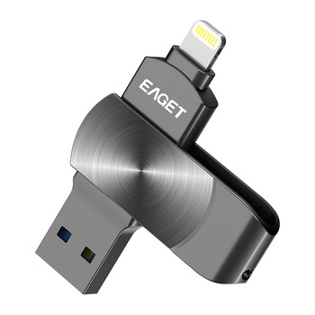 忆捷 苹果U盘 USB3.0 Lightning接口手机电脑两用优盘高速传输即插即用 i66Plus-1T