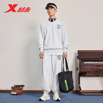 特步情侣拎包手提包户外时尚百搭休闲包大容量 黑 均码 