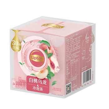 立顿(Lipton)白桃乌龙冷泡茶调味茶礼盒休闲下午水果茶10包32g 立顿(Lipton)白桃乌龙冷泡茶调味茶礼盒休闲下午水果茶10包32g