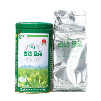 白沙绿茶 一级罐装100g 海南农垦大叶茶口粮茶劳保茶自饮送长辈