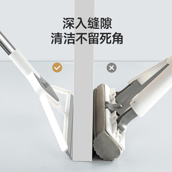 美丽雅魔术扫把卫生间刮水地刮浴室不粘头发橡胶拖把神器