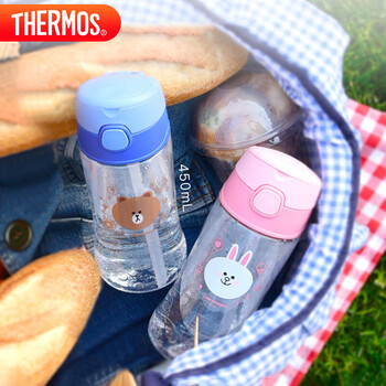 THERMOS膳魔师塑料水杯450ML儿童吸管杯Tritan材质 F4011T LF004 莎莉 THERMOS膳魔师塑料水杯450ML儿童吸管杯Tritan材质 F4011T LF004 莎莉