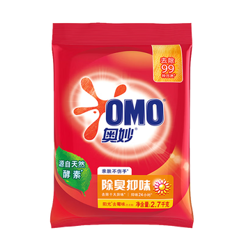 奥妙（OMO）除菌除螨洗衣1.8kg+除臭抑味洗衣粉2.7kg（4.5kg）