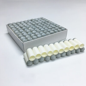 威仕顿台球杆枪头 公杆牛头塑料套台球配件桌球杆咀11MM 一盒装100个 