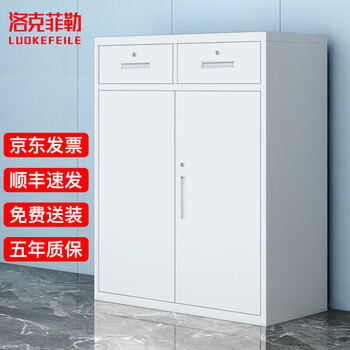 洛克菲勒铁皮柜文件柜资料档案柜抽屉储物矮柜高1090二斗矮柜 30kg