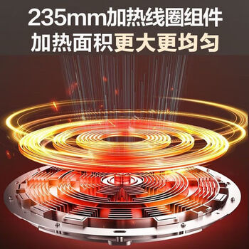 苏泊尔（SUPOR）电磁炉电磁灶2200W大功率大面板双层线圈防辐减噪一键匀猛火 预约定时家用电磁炉套装带锅C22-IA02