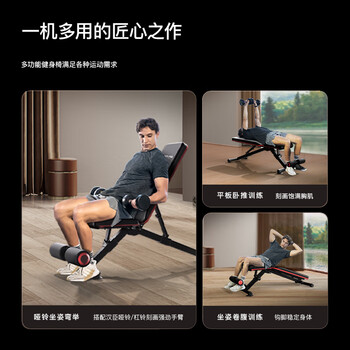 HARISON汉臣家用多功能哑铃凳仰卧起坐板腹肌板训练器健身器材HR-608F HARISON汉臣家用多功能哑铃凳仰卧起坐板腹肌板训练器健身器材HR-608F