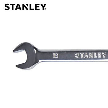 史丹利（STANLEY）强力型精抛光两用长扳手梅花开口扳手公制呆扳手机修19mm 85-669