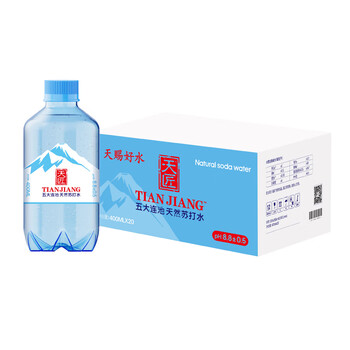 天匠五大连池天然苏打水400ML*20弱碱性小分子矿泉水无添加