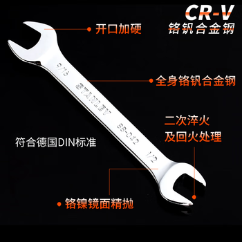 史丹利(STANLEY)英制精抛光双开口扳手家用双头开口扳子 1/2*9/16 88-042-1-22 史丹利(STANLEY)英制精抛光双开口扳手家用双头开口扳子 1/2*9/16 88-042-1-22