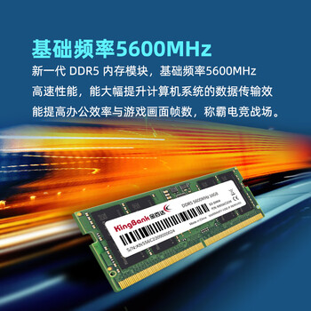 金百达（KINGBANK）16GB DDR5 5600 笔记本内存条  适配迷你主机 可组双通道