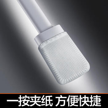 大卫长柄软胶马桶刷家用洁厕刷可夹洗脸巾H8+收纳底座+1包清洁巾
