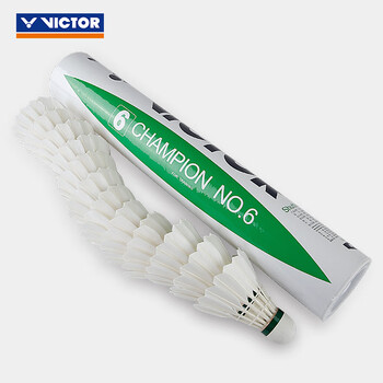 威克多（VICTOR）自营旗舰店羽毛球鸭毛球 比赛训练耐打稳定CP6比赛6号77速 12只装