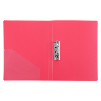 齐心(Comix)  A4文件夹 轻便夹 单强力夹 办公用品 红 A602
