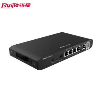 锐捷（Ruijie）5口千兆POE网关一体机 RG-EG105G-P V2 企业级路由器 AC控制器 双WAN口 行为管理 带机100