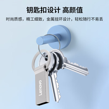 联想（Lenovo）128GB USB2.0 U盘企业招标投标学习办公车载U盘 电脑通用金属U盘 SS180系列