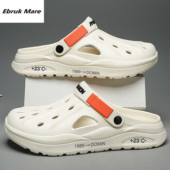 ebrukmare森马同品洞洞鞋男夏季外穿防臭踩屎感运动包头两用凉鞋开车