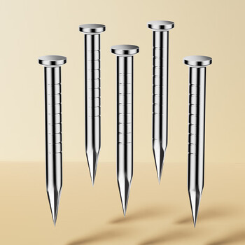 毕亚兹 线卡墙钉固线钉 6mm 电线网线固定扣钢钉子墙上卡扣走布线电话线码线圆形钢钉家装理线器 100个装