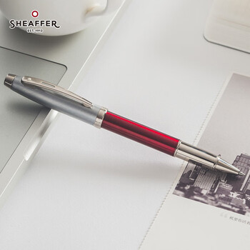 sheaffer宝珠笔 签字笔 签名笔高端轻奢商务练字笔男女定制刻字礼盒伴手礼 100系列 半透红珐琅