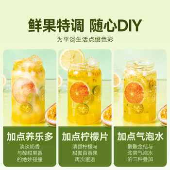 贡苑花草茶 西柚X金桔柠檬百香果茶2盒装210g 冷泡网红冻干鲜水果茶