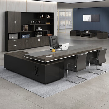 擎宅老板桌办公桌总裁桌大班台主管桌经理桌新中式桌椅 1.8米老板桌椅 擎宅老板桌办公桌总裁桌大班台主管桌经理桌新中式桌椅 1.8米老板桌椅