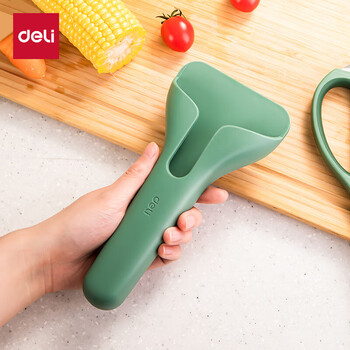 得力（deli）剪刀磁吸护套  厨房家用剪刀收纳剪套 磁吸冰箱贴 绿 TJ26