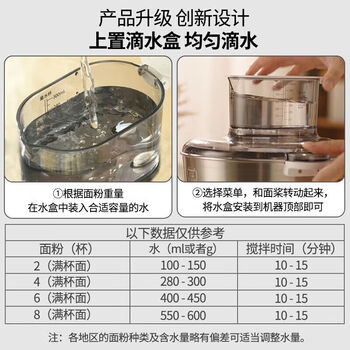 利仁（Liven）和面机家用 全自动揉面 多功能智能醒面发面 面包面粉发酵 厨师料理机 5升商用